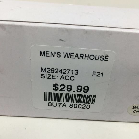 Pronto Uomo Men's Tie Bar, Silver & Black - 8U7A 80020 - Picture 5 of 6